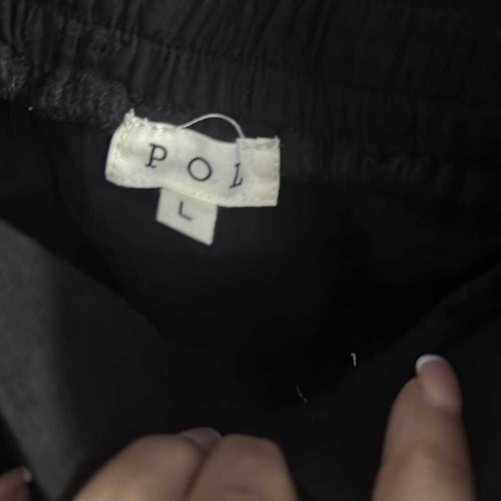 POL Crop Tank Top Black and White crochet lace & appliqué various sizes New - Picture 7 of 8